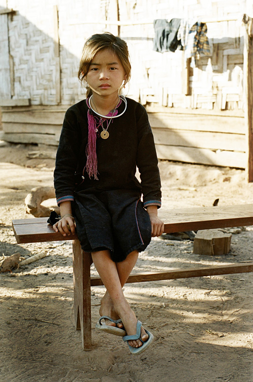 Jeune fille (village Lanten, ZNP de Nam Ha)