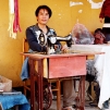 Couturier au marché (Luang Nam Tha)